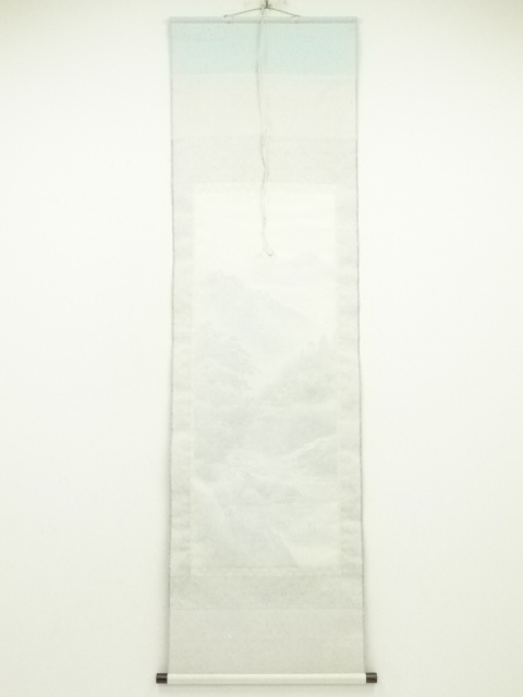 道具 ] - 道具 豊川青治筆 水墨山水 肉筆絹本掛軸（箱付） | ネット